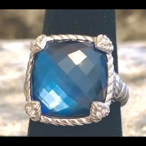 🌟Judith Ripka Sapphire conundrum Ring